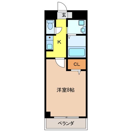 クレール北方の物件間取画像